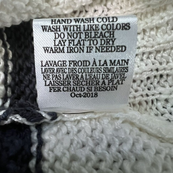 Rag Poets‎ Bryce Striped Sweater Tank Size Medium Navy White Style #RW191664 NWT - Picture 8 of 8